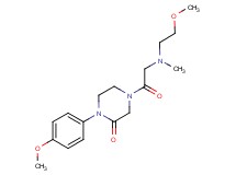 4-[N-(2-methoxyethyl)-N-methylglycyl]-1-(4-methoxyphenyl)-2-piperazinone