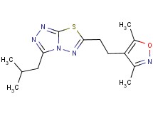6-[2-(3,5-dimethylisoxazol-4-yl)ethyl]-3-isobutyl[1,2,4]triazolo[3,4-b][1,3,4]thiadiazole