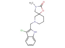 7-[(3-chloro-1H-indol-2-yl)methyl]-3-methyl-1-oxa-3,7-diazaspiro[4.5]decan-2-one