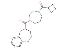 1-(cyclobutylcarbonyl)-4-(2,3,4,5-tetrahydro-1-benzoxepin-4-ylcarbonyl)-1,4-diazepane