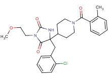 5-(2-chlorobenzyl)-3-(2-methoxyethyl)-5-[1-(2-methylbenzoyl)-4-piperidinyl]-2,4-imidazolidinedione