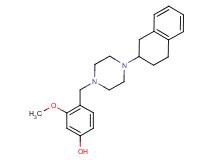 3-methoxy-4-{[4-(1,2,3,4-tetrahydro-2-naphthalenyl)-1-piperazinyl]methyl}phenol