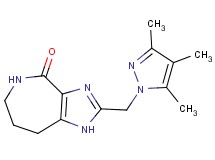 2-[(3,4,5-trimethyl-1H-pyrazol-1-yl)methyl]-5,6,7,8-tetrahydroimidazo[4,5-c]azepin-4(1H)-one