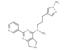 N-methyl-N-[3-(1-methyl-1H-pyrazol-4-yl)propyl]-2-(3-pyridinyl)-6,7-dihydro-5H-pyrrolo[3,4-d]pyrimidin-4-amine