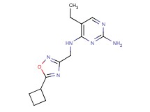 N~4~-[(5-cyclobutyl-1,2,4-oxadiazol-3-yl)methyl]-5-ethylpyrimidine-2,4-diamine