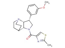 (3R*,3aR*,7aR*)-3-(3-methoxyphenyl)-1-[(2-methyl-1,3-thiazol-4-yl)carbonyl]octahydro-4,7-ethanopyrrolo[3,2-b]pyridine