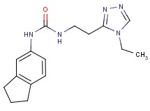 N-(2,3-dihydro-1H-inden-5-yl)-N'-[2-(4-ethyl-4H-1,2,4-triazol-3-yl)ethyl]urea