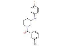 N-(4-fluorophenyl)-1-(3-methylbenzoyl)-3-piperidinamine