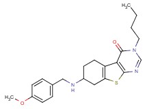 3-butyl-7-[(4-methoxybenzyl)amino]-5,6,7,8-tetrahydro[1]benzothieno[2,3-d]pyrimidin-4(3H)-one