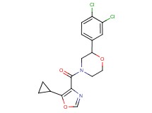 4-[(5-cyclopropyl-1,3-oxazol-4-yl)carbonyl]-2-(3,4-dichlorophenyl)morpholine