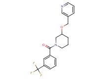 3-[({1-[3-(trifluoromethyl)benzoyl]-3-piperidinyl}oxy)methyl]pyridine