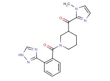 (1-methyl-1H-imidazol-2-yl){1-[2-(1H-1,2,4-triazol-3-yl)benzoyl]-3-piperidinyl}methanone