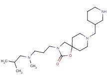 3-{3-[isobutyl(methyl)amino]propyl}-8-(3-piperidinylmethyl)-1-oxa-3,8-diazaspiro[4.5]decan-2-one dihydrochloride