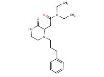 N,N-diethyl-2-[3-oxo-1-(3-phenylpropyl)-2-piperazinyl]acetamide