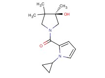 (3R)-1-[(1-cyclopropyl-1H-pyrrol-2-yl)carbonyl]-3,4,4-trimethyl-3-pyrrolidinol