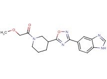 5-{5-[1-(methoxyacetyl)-3-piperidinyl]-1,2,4-oxadiazol-3-yl}-1H-benzimidazole