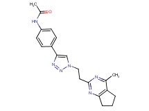N-(4-{1-[2-(4-methyl-6,7-dihydro-5H-cyclopenta[d]pyrimidin-2-yl)ethyl]-1H-1,2,3-triazol-4-yl}phenyl)acetamide