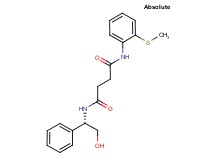 N-[(1S)-2-hydroxy-1-phenylethyl]-N'-[2-(methylthio)phenyl]succinamide