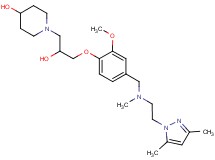 1-[3-(4-{[[2-(3,5-dimethyl-1H-pyrazol-1-yl)ethyl](methyl)amino]methyl}-2-methoxyphenoxy)-2-hydroxypropyl]-4-piperidinol