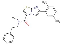 6-(2,5-dimethylphenyl)-N-methyl-N-(2-phenylethyl)imidazo[2,1-b][1,3]thiazole-3-carboxamide