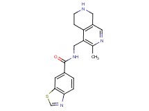 N-[(3-methyl-5,6,7,8-tetrahydro-2,7-naphthyridin-4-yl)methyl]-1,3-benzothiazole-6-carboxamide dihydrochloride