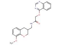 N-[(8-methoxy-3,4-dihydro-2H-chromen-3-yl)methyl]-2-(quinazolin-4-yloxy)acetamide