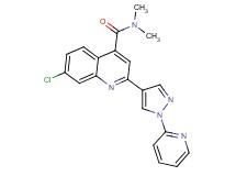 7-chloro-N,N-dimethyl-2-(1-pyridin-2-yl-1H-pyrazol-4-yl)quinoline-4-carboxamide