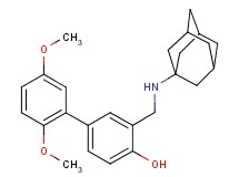 3-[(1-adamantylamino)methyl]-2',5'-dimethoxy-4-biphenylol