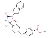 methyl 4-({4-[1-(2,3-dihydro-1H-inden-2-yl)-4-methyl-2,5-dioxo-4-imidazolidinyl]-1-piperidinyl}methyl)benzoate