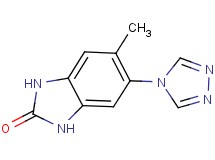 5-methyl-6-(4H-1,2,4-triazol-4-yl)-1,3-dihydro-2H-benzimidazol-2-one