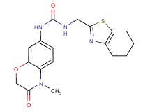 N-(4-methyl-3-oxo-3,4-dihydro-2H-1,4-benzoxazin-7-yl)-N'-(4,5,6,7-tetrahydro-1,3-benzothiazol-2-ylmethyl)urea
