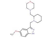 5-methoxy-3-{[2-(4-morpholinylmethyl)-1-piperidinyl]methyl}-1H-indazole