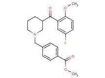 methyl 4-{[3-(5-fluoro-2-methoxybenzoyl)-1-piperidinyl]methyl}benzoate
