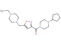 1-cyclopentyl-4-({5-[(4-ethylpiperazin-1-yl)methyl]isoxazol-3-yl}carbonyl)piperazine