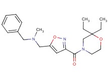 N-benzyl-1-{3-[(2,2-diethylmorpholin-4-yl)carbonyl]isoxazol-5-yl}-N-methylmethanamine