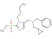 N-benzyl-1-[1-butyl-2-(ethylsulfonyl)-1H-imidazol-5-yl]-N-(cyclopropylmethyl)methanamine