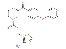 {1-[3-(4-methyl-1,3-thiazol-5-yl)propanoyl]-3-piperidinyl}(4-phenoxyphenyl)methanone