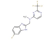 N-[(6-fluoro-1H-benzimidazol-2-yl)methyl]-N-methyl-2-(trifluoromethyl)pyrimidin-4-amine