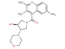 (3S*,4S*)-4-(4-morpholinyl)-1-[(2,3,6-trimethyl-4-quinolinyl)carbonyl]-3-pyrrolidinol