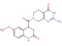2-amino-7-[(6-methoxy-2-oxo-1,2,3,4-tetrahydroquinolin-4-yl)carbonyl]-5,6,7,8-tetrahydropyrido[3,4-d]pyrimidin-4(3H)-one
