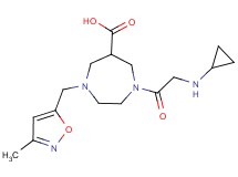 1-(N-cyclopropylglycyl)-4-[(3-methylisoxazol-5-yl)methyl]-1,4-diazepane-6-carboxylic acid