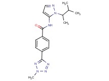 N-[1-(1,2-dimethylpropyl)-1H-pyrazol-5-yl]-4-(2-methyl-2H-tetrazol-5-yl)benzamide