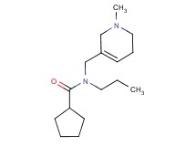 N-[(1-methyl-1,2,5,6-tetrahydropyridin-3-yl)methyl]-N-propylcyclopentanecarboxamide