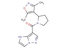 7-{[2-(3,5-dimethylisoxazol-4-yl)pyrrolidin-1-yl]carbonyl}-1H-imidazo[1,2-b]pyrazole
