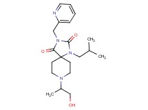 8-(2-hydroxy-1-methylethyl)-1-isobutyl-3-(2-pyridinylmethyl)-1,3,8-triazaspiro[4.5]decane-2,4-dione