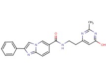N-[2-(6-hydroxy-2-methylpyrimidin-4-yl)ethyl]-2-phenylimidazo[1,2-a]pyridine-6-carboxamide