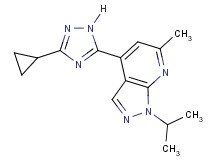 4-(3-cyclopropyl-1H-1,2,4-triazol-5-yl)-1-isopropyl-6-methyl-1H-pyrazolo[3,4-b]pyridine