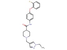 1-[(1-ethyl-1H-pyrazol-4-yl)methyl]-N-[4-(2-fluorophenoxy)phenyl]-4-piperidinecarboxamide