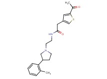 2-(5-acetyl-3-thienyl)-N-{2-[3-(2-methylphenyl)pyrrolidin-1-yl]ethyl}acetamide