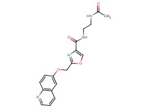 N-[2-(acetylamino)ethyl]-2-[(quinolin-6-yloxy)methyl]-1,3-oxazole-4-carboxamide